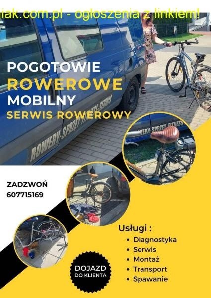 Pogotowie Rowerowe Konstancin, Józefosław Julianów Warszawa Zawady Powsin, Wilanów, Kabatya rowerów z Dojazde