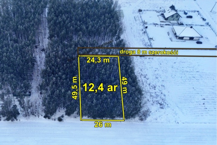 Działka mieszkaniowa 12,4 ar – Przytuły Stare