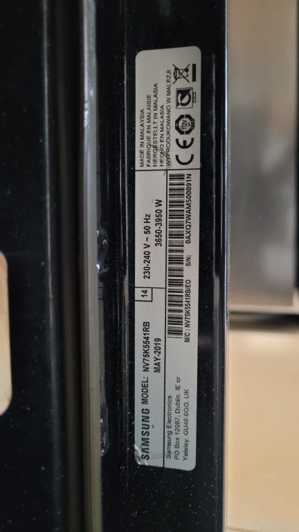 Piekarnik elektryczny samsung dual cook do zabudowy