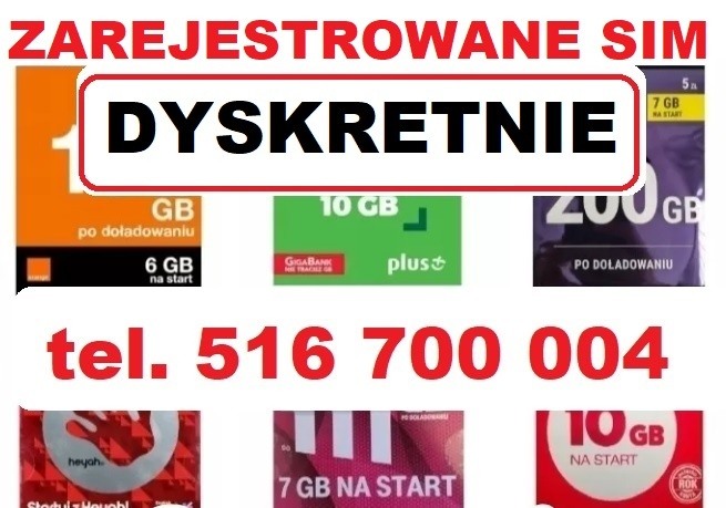 Działający zarejestrowany starter telefoniczny SIM Orange Virgin Play Plus Nju telefon na karte SIM Gdynia
