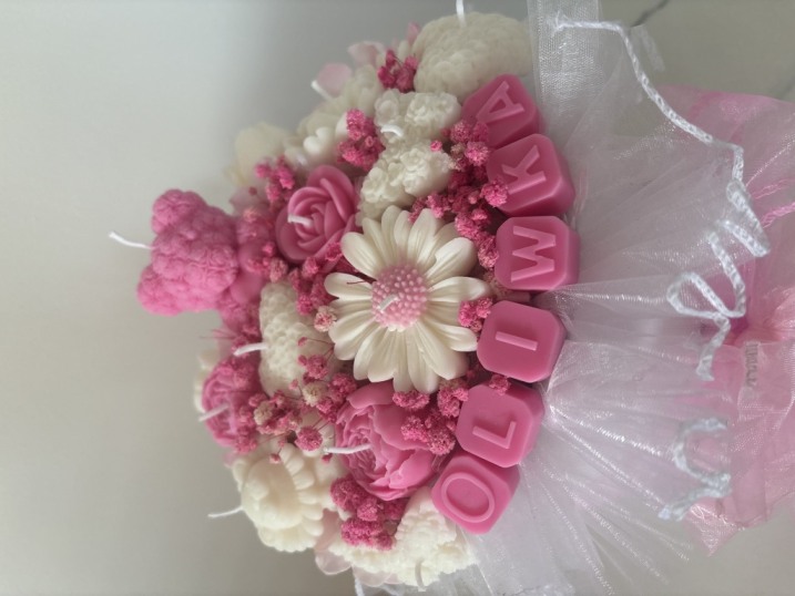 Podziękowania i flower boxy ze świec