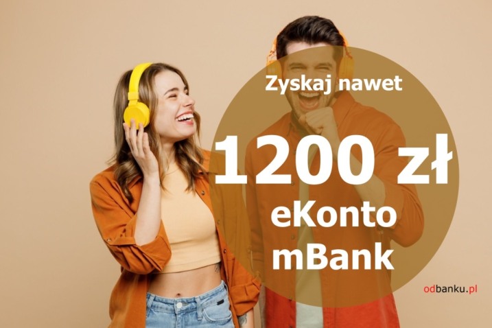 eKonto w mBanku: aż 1200 zł premii i bon 200 zł do Media Expert!