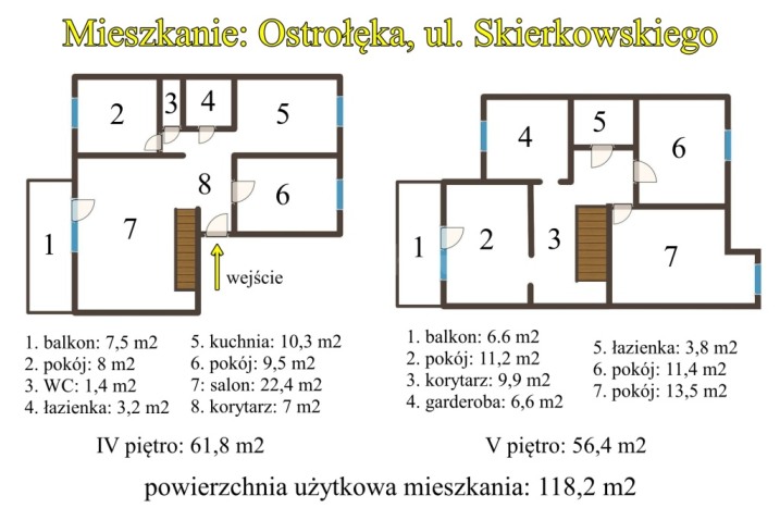 Przestronne mieszkanie przy ul. Skierkowskiego