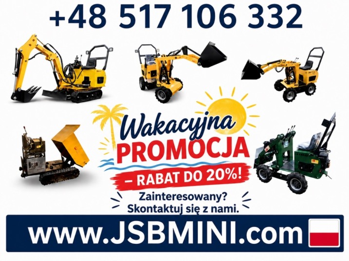 Ładowarka Koparka Wozidło - NOWE 2025 - Prosto od Producenta JSB POLSKA -