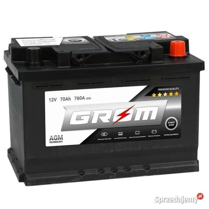 GROM AGM START&STOP 70Ah 760A