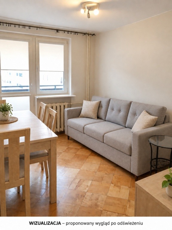 2 pokoje, 35,5 m2, balkon - Żebrowskiego - od 1 listopada