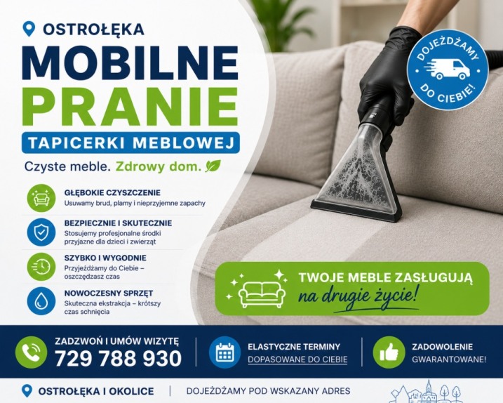 Mobilne Pranie Tapicerki Meblowej