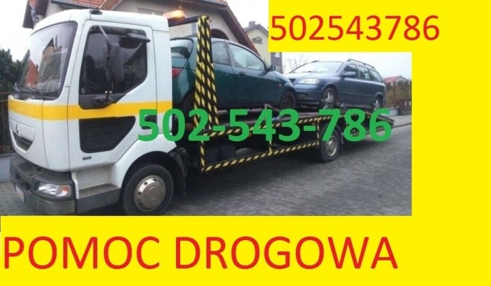 POMOC DROGOWA LAWETA tel 502-543-786 TRANSPORT MASZYN AUTO TRANSPORT tel 502-543-786