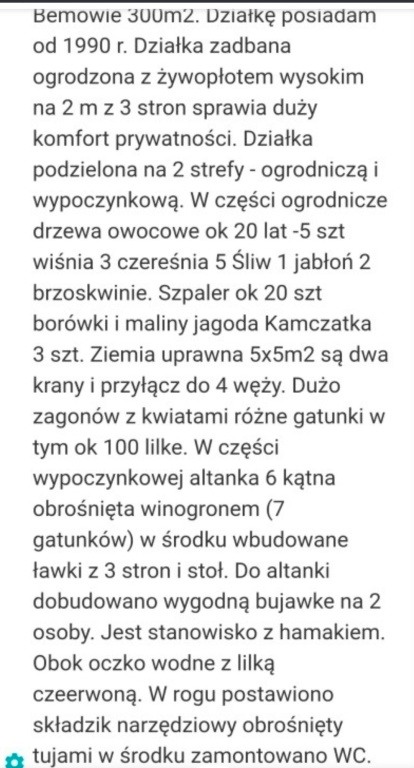 Działka na sprzedaż ROD Bemowo