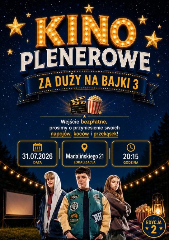 KINO PLENEROWE – "Za duży na bajki 3"