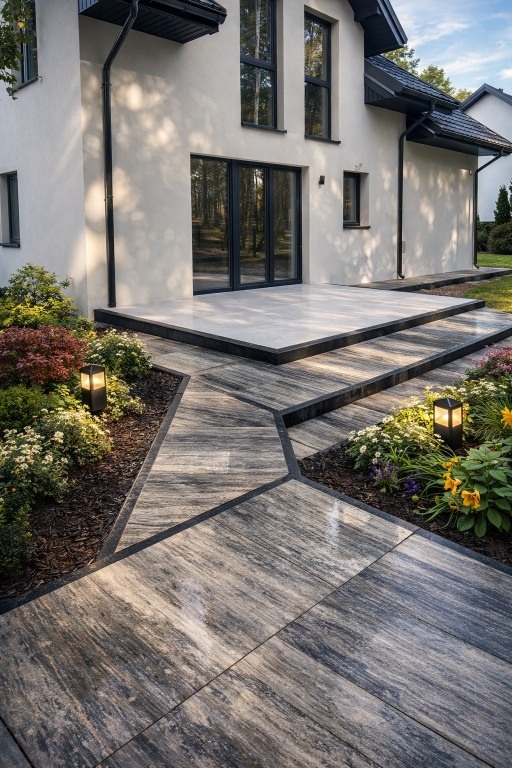 KOSTKA BRUKOWA NASADZENIA ZIELENI NAWODNIENIE