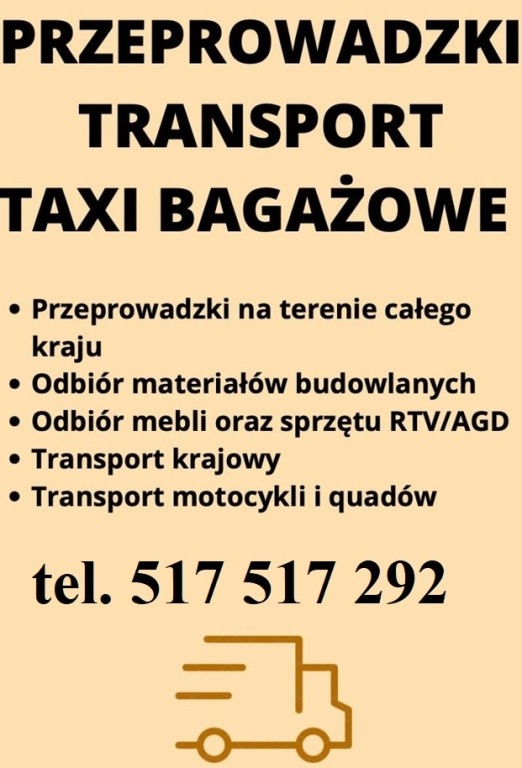 Przeprowadzki * Przewóz rzeczy *OBI*IKEA * JYSK * Transport*