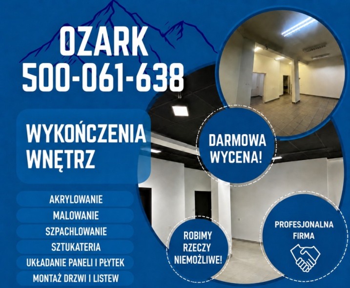 WYKOŃCZENIA WNĘTRZ – OZARK