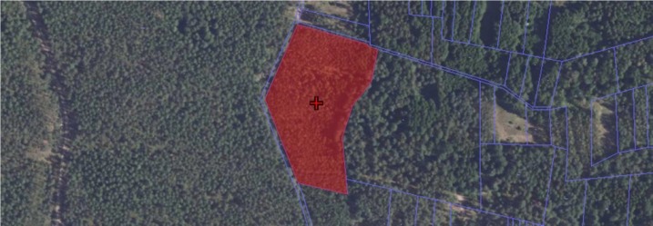 Baranowo - sprzedam działkę leśną rolną nr1159 pow.1.53ha