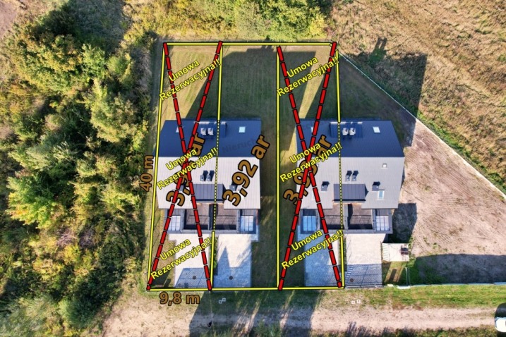 Nowoczesne domy w zabudowie bliźniaczej w Ostrołęce
