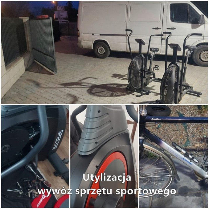 Utylizacja, wywóz sprzętu sportowego fitness i rehabilitacyjnego oraz rowerów każdego typu