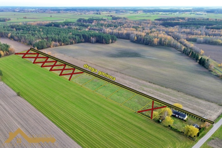 Działki budowlane w Gocłach, gm. Czerwin