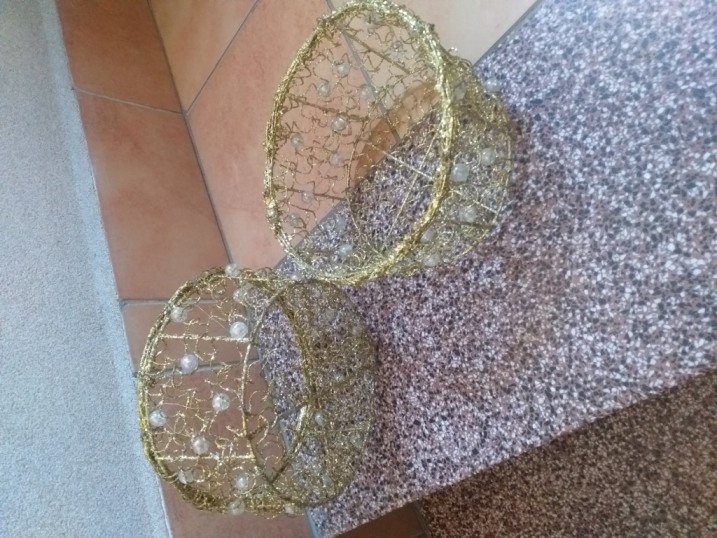 Koszyczki ozdobne metalowe