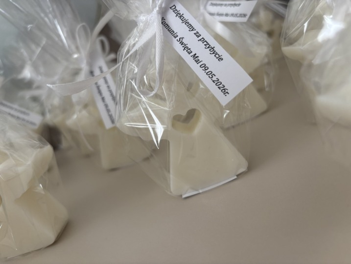 Podziękowania i flower boxy ze świec