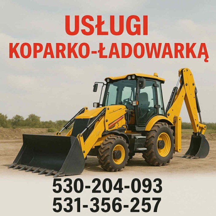 Usługi koparko-ładowarką