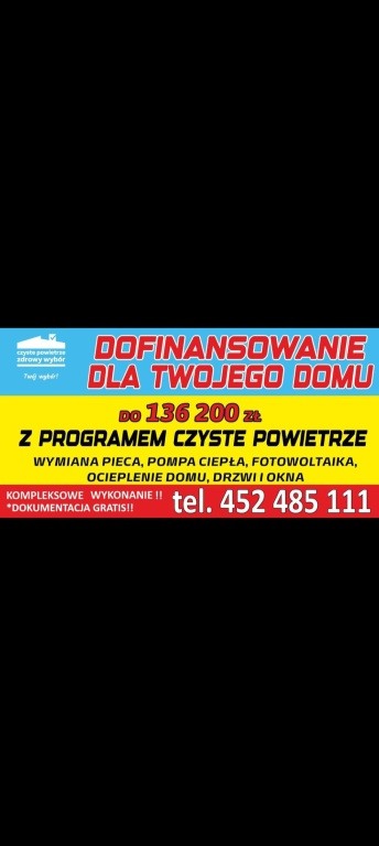 Wymiana pieca termomodernizacja budynków