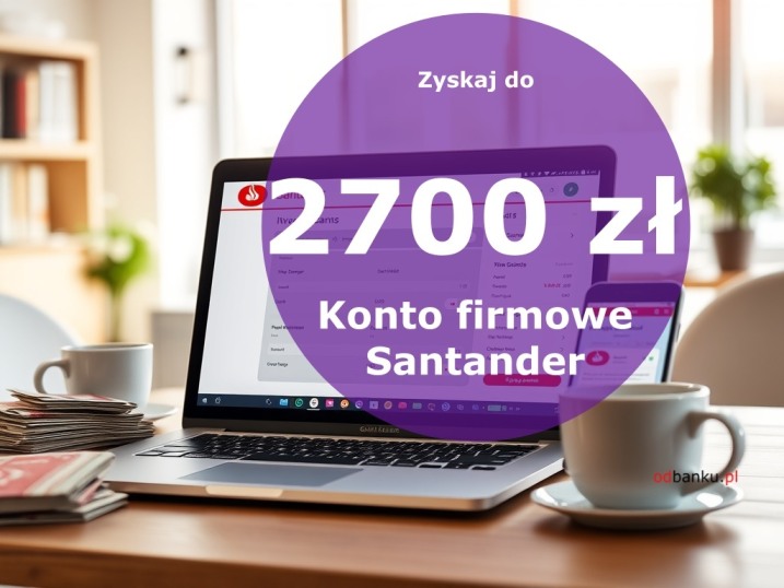 Konto Firmowe Online Santander – premia do 2700 zł
