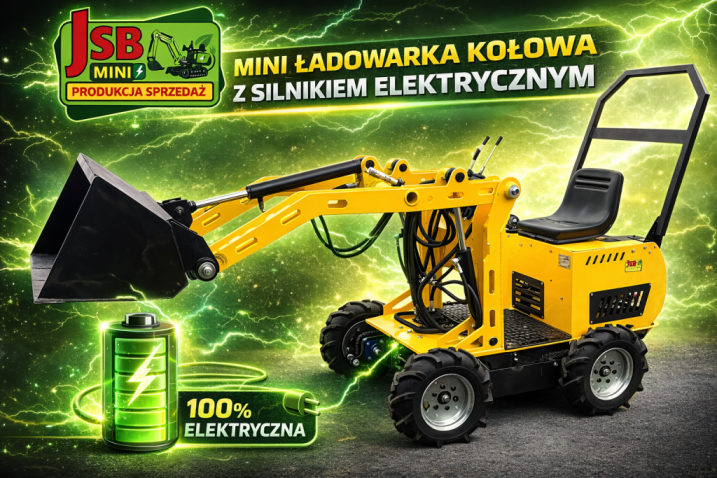 Elektryczna E Ładowarka E Koparka NOWE 2026 Producent JSB MINI