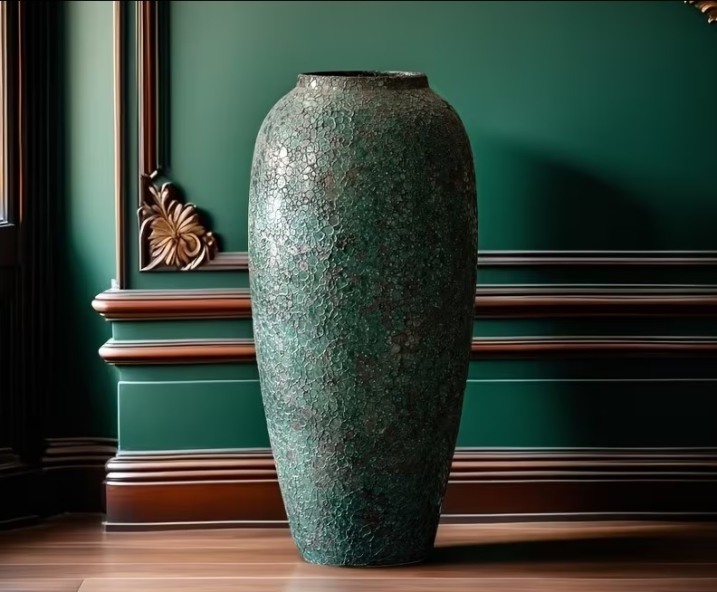 Rustykalny wazon ceramiczny