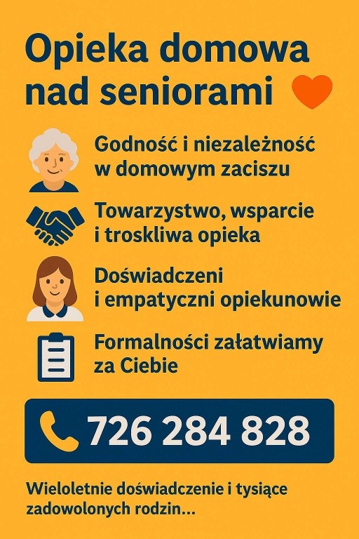 Opieka domowa nad seniorami Ostrołęka Całodobowo