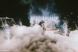 Ślub i Wesele dekoracje, ciężki dym, kolorowy dym, iskry, fotobudka!